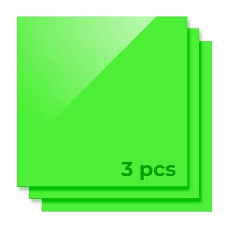 xTool 3mm Acrylic Sheet Green 30x30 - 3pcs