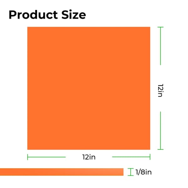 xTool 3mm Acrylic Sheet Orange 30x30 - 3pcs