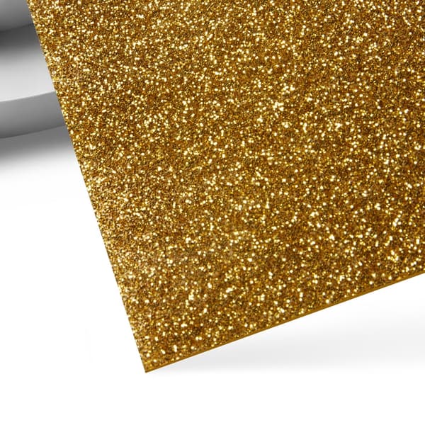 xTool 3mm Akryl Guld Glitter 30x30 - 2stk