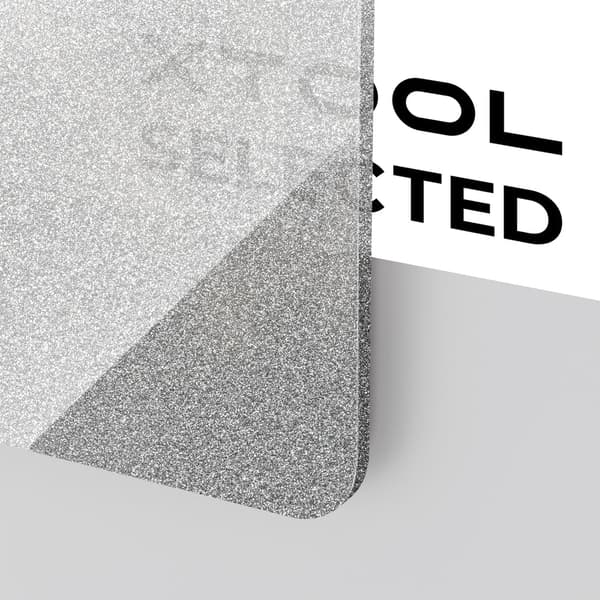 xTool 3mm Akryl Sølv Glitter 30x30 - 2stk