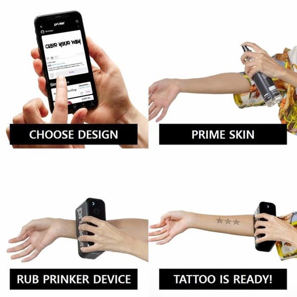 Prinker 3d-skrivare - PRINKERSB - SB bärbar skrivare Svart trådlöst batteri