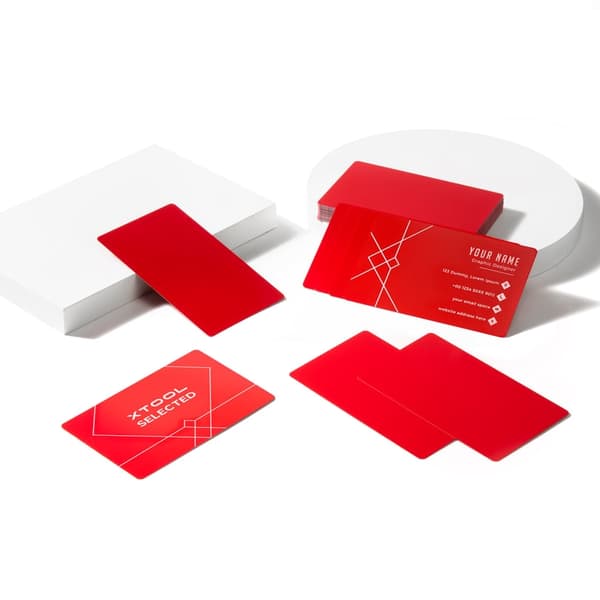 xTool Metal business card - 60pcs Red
