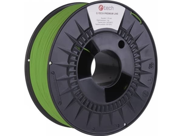 3D C-TECH PREMIUM LINE PLA RAL6018 filament 1,75mm 1kg Yellow green