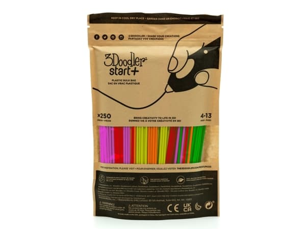 3Doodler Filament Start+ 250 neonrot neonorange neongruen neongelb neonpink\"\"Neon, 250 stykker, 1 g