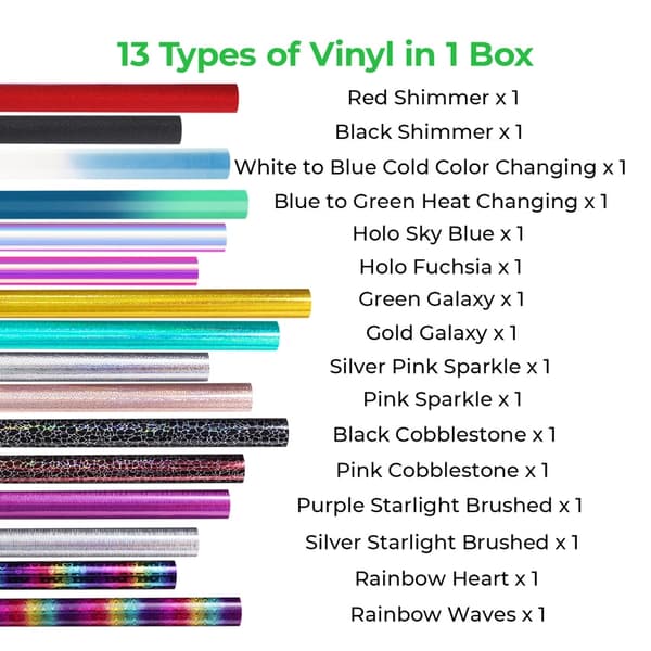 xTool Self-adhesive Vinyl Mixed Package (80pcs)