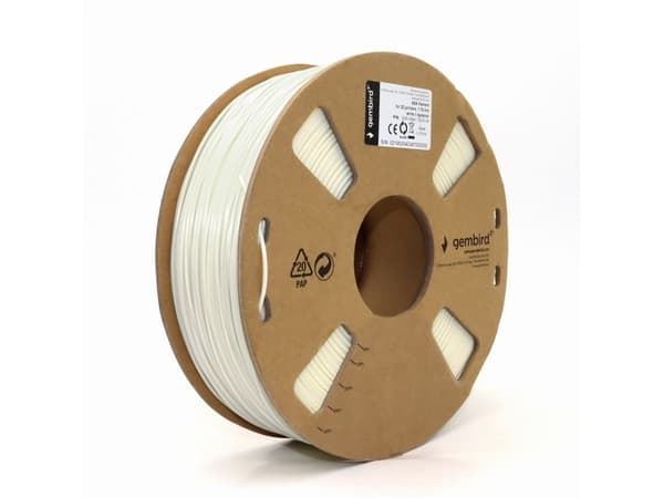 Gembird - Vit - 1 kg - färglåda - ASA-glödtråd (3D)
