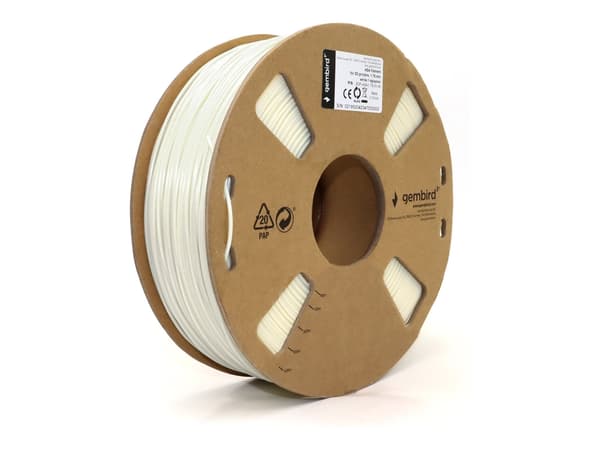Gembird - Vit - 1 kg - färglåda - ASA-glödtråd (3D)