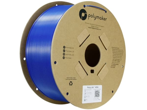 Polymaker PF01033 Filament ASA UV-bestandig, vejrbestandig 1.75 mm 3 kg Blå PolyLite™ 1 stk