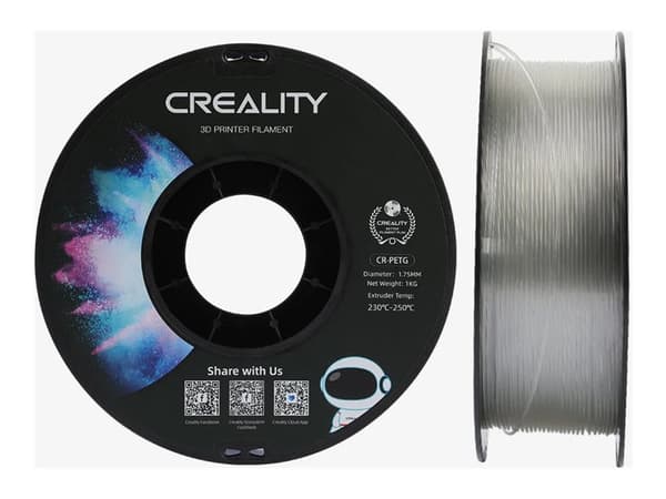 Creality3D - Gjennomsiktig - 1 kg - boks - CR-PETG filament (3D)