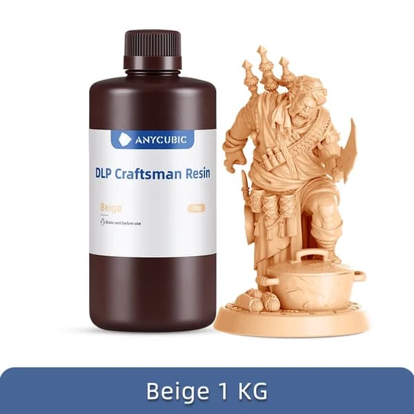 3D-udskrivningsharpiks, eksklusiv sammensætning, høj præcision, Beige 1kg