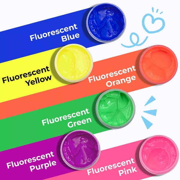 Fluorescerande färgscreentrycksbläckset