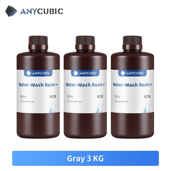 3D Printer Resin, Køb 3 KG Få 4 KG, UV Resin, UV Sort 3 KG