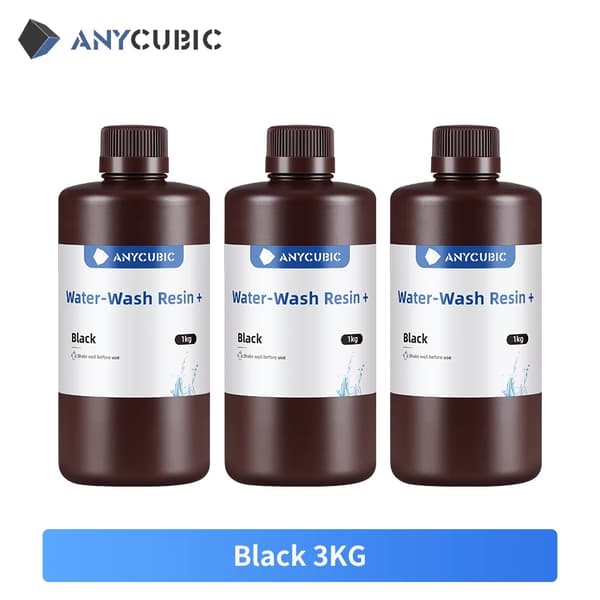 3D Printer Resin, Køb 3 KG Få 4 KG, UV Resin, UV Sort 3 KG