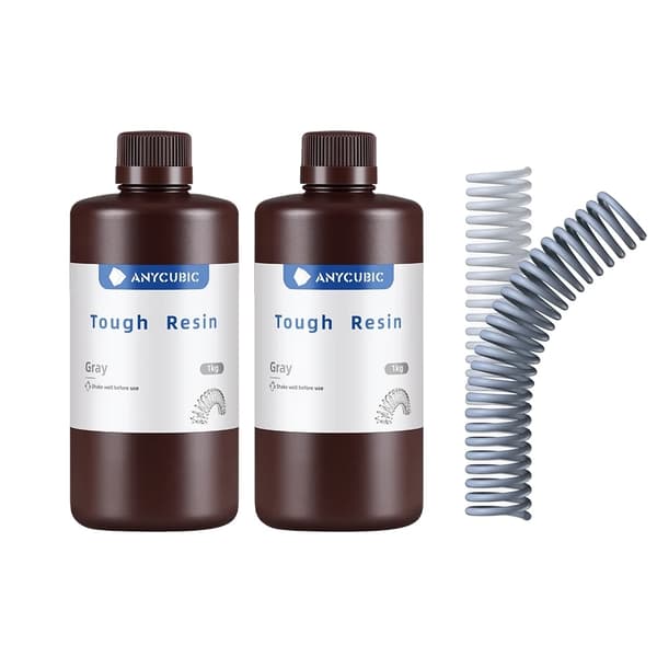 3D Printer Resin, Fleksibel og Høj Styrke, UV Resin Kompatibilitet, Grøn 1 KG Gray 2 KG