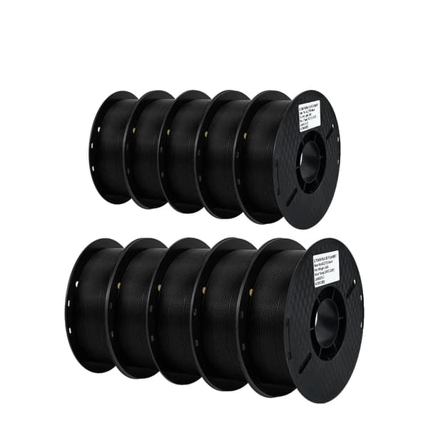 3D Printer Filaments, Blandede Farver, Miljøvenlige, 10KG ABS sort