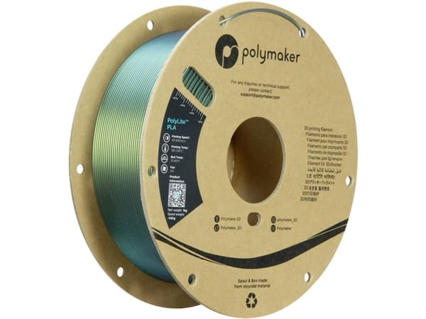 Polymaker PA02087 Starlight Filament PLA-plast Flerfarvet, Farveskift 1.75 mm 1000 g Starlight Aurora PolyLite™ 1 stk