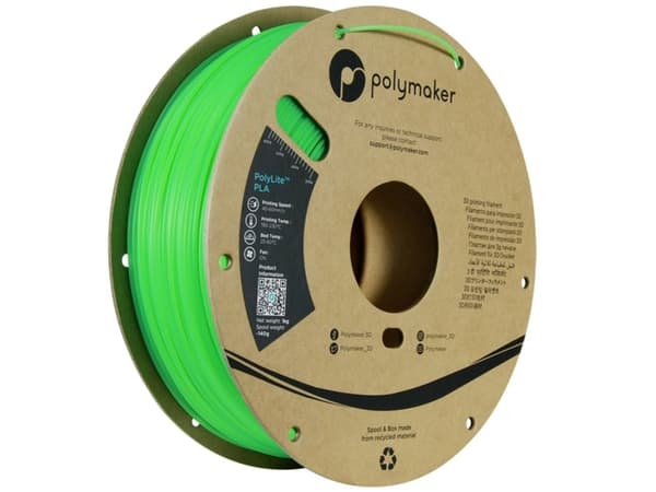 Polymaker PA02070 Temperature Color Changing Filament PLA-plast Farveskift 1.75 mm 1000 g Grøn, Lime, Gulgrøn PolyLite™ 1 stk
