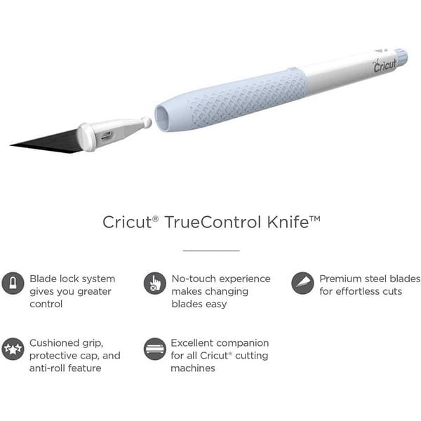 Cricut Truecontrol Blade+ 5 Udskiftninger Blå One Size / EU Plug