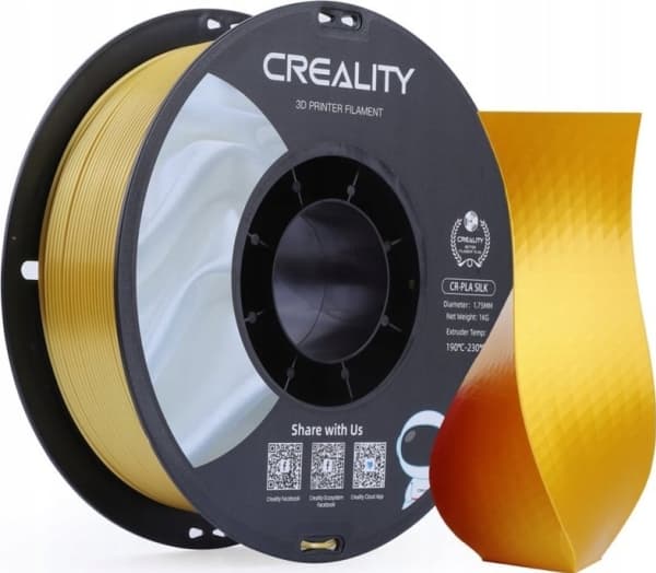 Creality3D - Gyllen - 1 kg - boks - CR-Silk PLA filament (3D)
