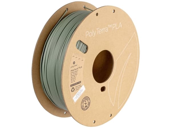 Polymaker PA04003 Muted Filament PLA-plast med lavere kunststofindhold, Mat 1.75 mm 1000 g Muted Green PolyTerra™ 1 stk