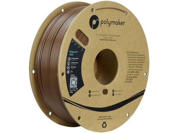 Polymaker PF01032 Army Brown Filament ASA UV-bestandig, vejrbestandig, Varmebestandig 1.75 mm 1000 g Brun PolyLite™ 1 stk