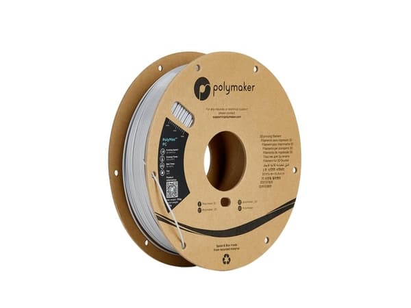 Polymaker PC02005 Filamentti PC iskunkestävä, Lämmönkestävä 1,75 mm 750 g Harmaa PolyMax™ 1 kpl