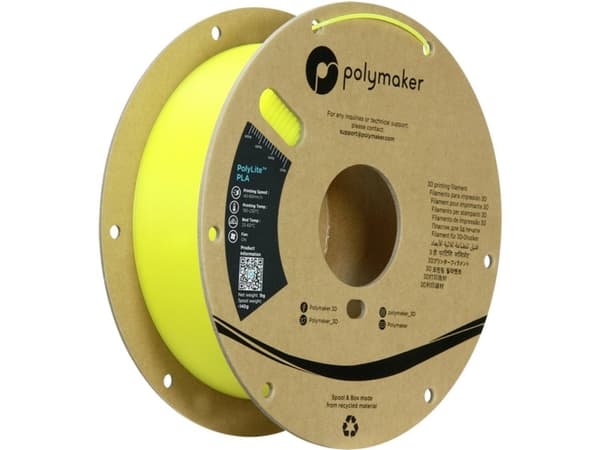 Polymaker PA02093 Luminous Filament PLA-plast efterlysende 1.75 mm 1000 g Neongul PolyLite™ 1 stk