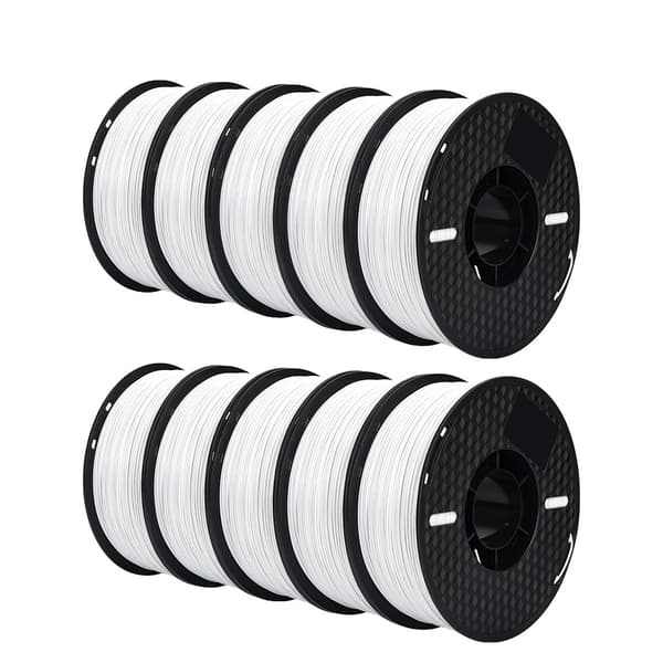 ABS Filament, 10KG Kapacitet, 175mm Diameter, 10kg Hvid 10kg White