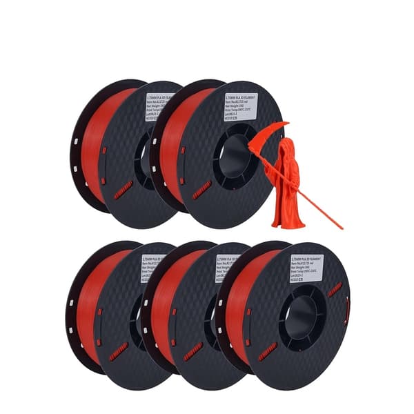 3D-tulostimen filamentti, sekoita värit, PLA-materiaali, 5KG punainen