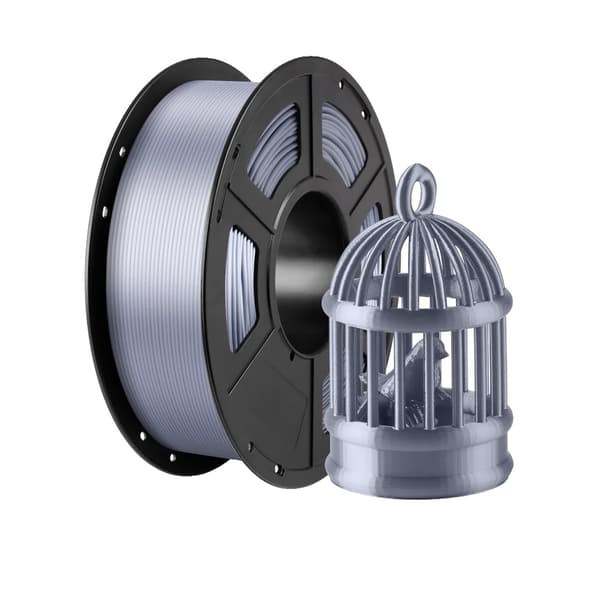 3D-skrivartråd, silkesfinish, 175mm diameter, Silver 2kg