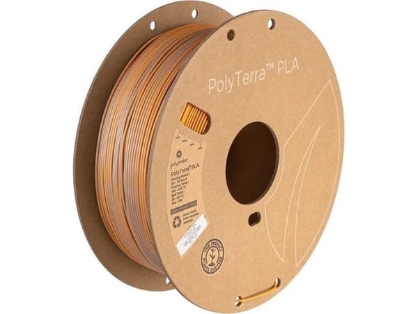 Poly Filament Polymaker PolyTerra PLA Dual Foggy Orange 1,75mm 1kg - Grey-Orange}