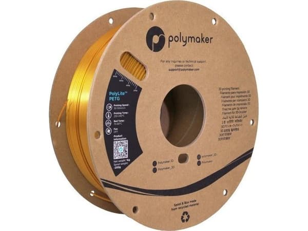 Poly Filament Polymaker PolyLite PETG 1,75mm 1kg - Gold}