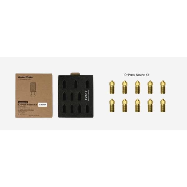 AnkerMake M5 Mässing Munstyckssats 0,6mm - 10 st