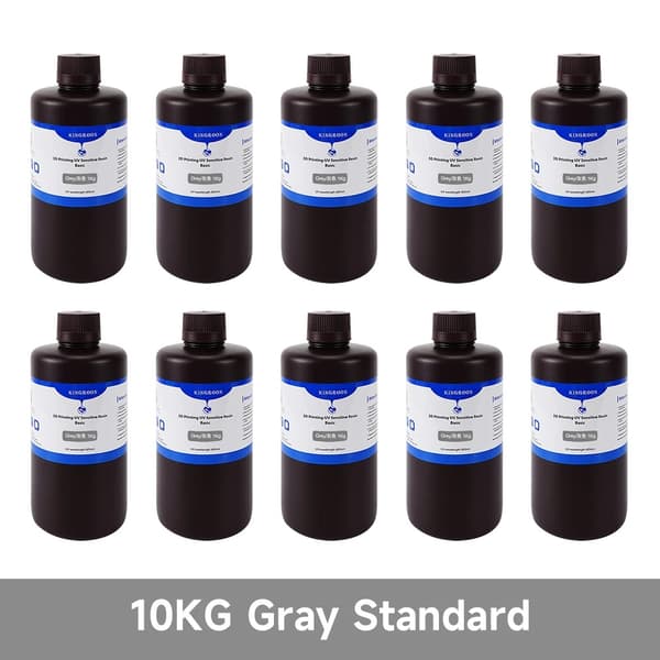 3D Printer UV Resin, Hurtig Hærdningstid, Høj Trækstyrke,10KG Grå Standard