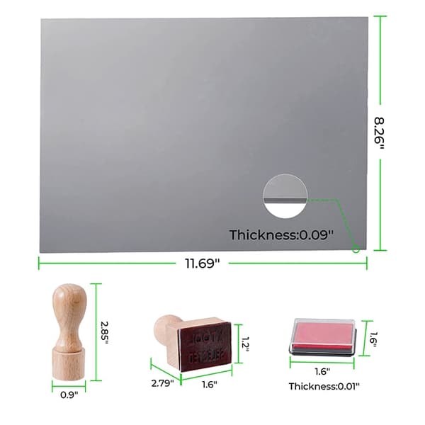 xTool Laser Engarving Rubber Stamp Set 2pcs