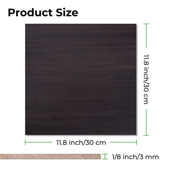 xTool 3mm Ebony MDF board 30x30cm - 10pcs