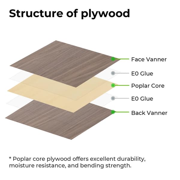 xTool 3mm White Oak plywood 30x30cm - 6pcs