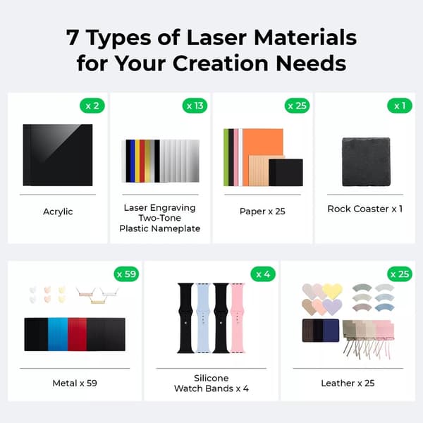 xTool F1 Laser Material Kit - 137 st