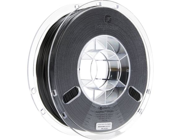 Polymaker PD02001 TPU90 Filament TPU Fleksibel 1.75 mm 750 g Sort PolyFlex™ 1 stk