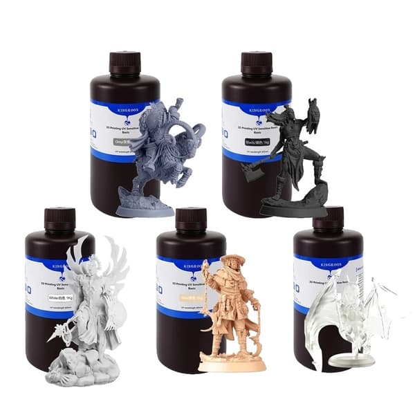 3D-utskrift UV-harts, hög precision, snabbhärdande formel,10kg Vit