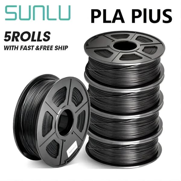 PLA Plus 3D-printerfilament, 1,75MM diameter, holdbart og miljøvenligt,PLA PLUS-5BKPLA PLUS-5BK