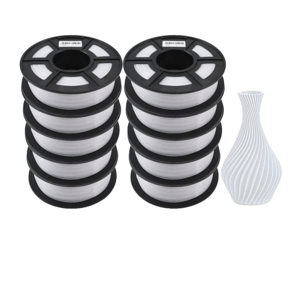 PETG 3D-tulostinmateriaali, korkea sitkeys, halkaisija 1,75MM,PETG VALKOINEN 10KG