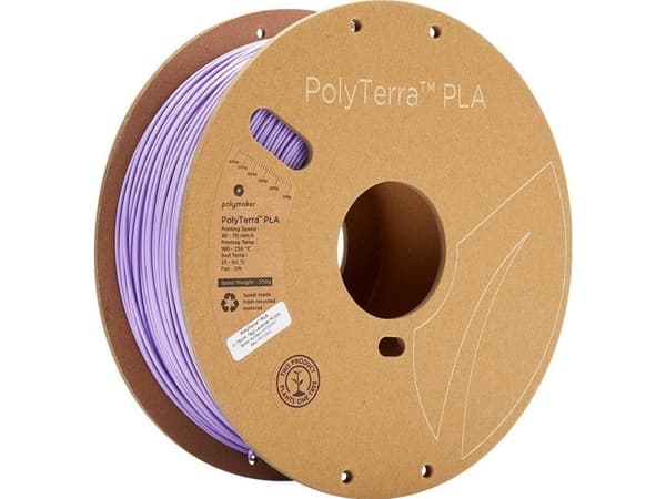 Poly Filament Polymaker PolyTerra PLA 1,75mm, 1kg - Lavender Purple}