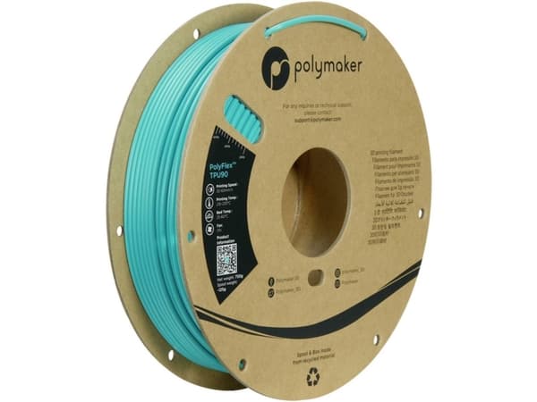 Polymaker PD02010 TPU90 Filamentti TPU Joustava 2,85 mm 750 g Sinivihreä PolyFlex™ 1 kpl