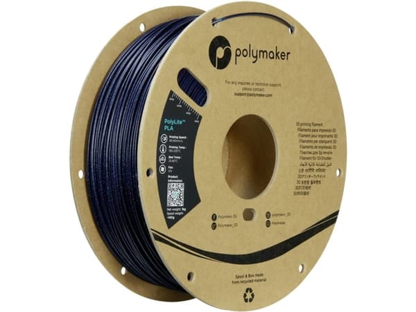 Polymaker PA02014 Galaxy Filament PLA-plast høj grad af stivhed, høj grad af trækstyrke 1.75 mm 1000 g Mørkeblå PolyLite™ 1 stk