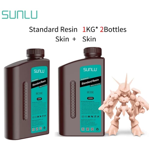 <SUNLU 2KG Standardihartsi, Korkea tarkkuus, Nopea kovettumisaika>,2KG Tummanharmaa