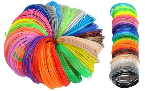 PLA 3D filamenter - sett 30stk x 5m