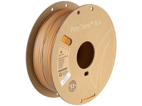 Polymaker PA04024 Dual Filament PLA-plast med lavere kunststofindhold, Mat 1.75 mm 1000 g Foggy Orange, Grå, Orange PolyTerra™ 1 stk