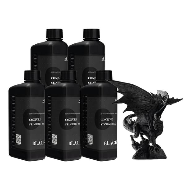 3D-printingharpiks, hvid og sort farvevalg, tilgængelig i 3 kg og 5 kg,Hvid-3kg black-5kg