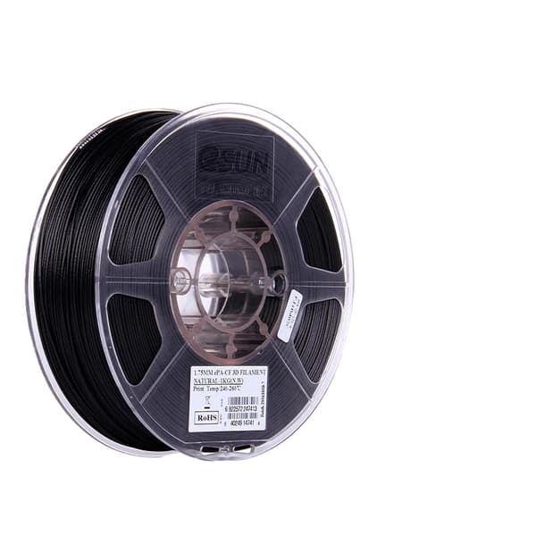 eSUN Carbon Fiber Nylon Filament, 1.75mm Diameter, Høj Styrke, Varmebestandig,1,75 mm naturlig